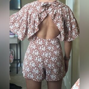 Open back romper